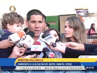Candidato por el oficialismo al municipio Baruta, Winston Vallenilla
