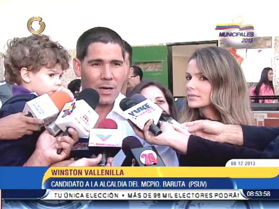 Candidato por el oficialismo al municipio Baruta, Winston Vallenilla