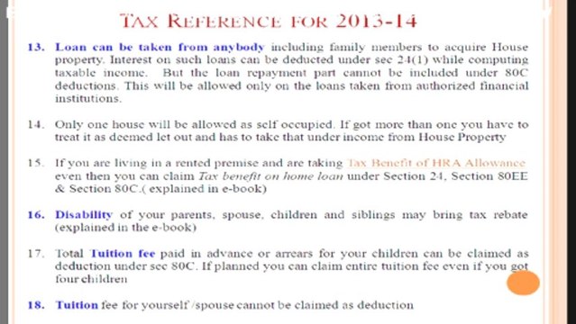 Tax Planning for Employees for 2013-14 Financial Year