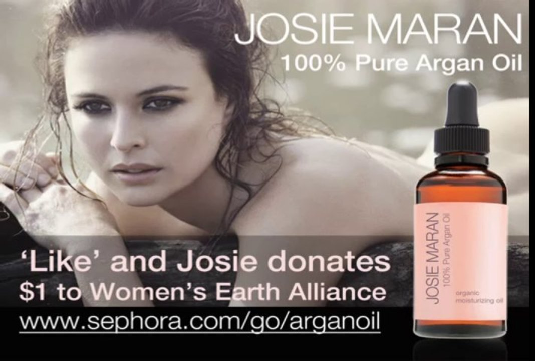 Josie Maran for "Josie Maran Argan Oil" Ad campaign presented by Sephora (2011)