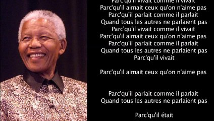 Salut MADIBA PARCE QU'IL ETAIT