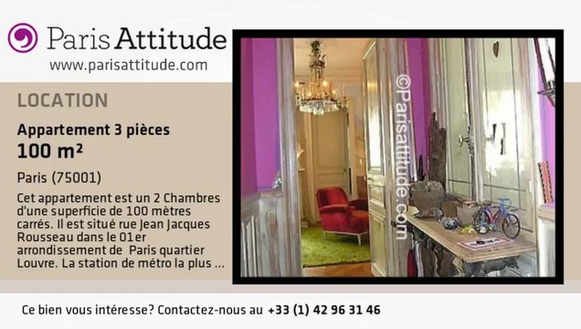 Appartement 2 Chambres à louer - Palais Royal, Paris - Ref. 3059