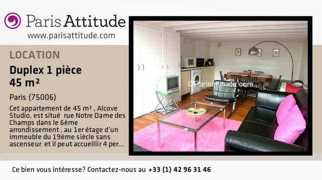 Duplex Alcove Studio à louer - Jardin du Luxembourg, Paris - Ref. 2649