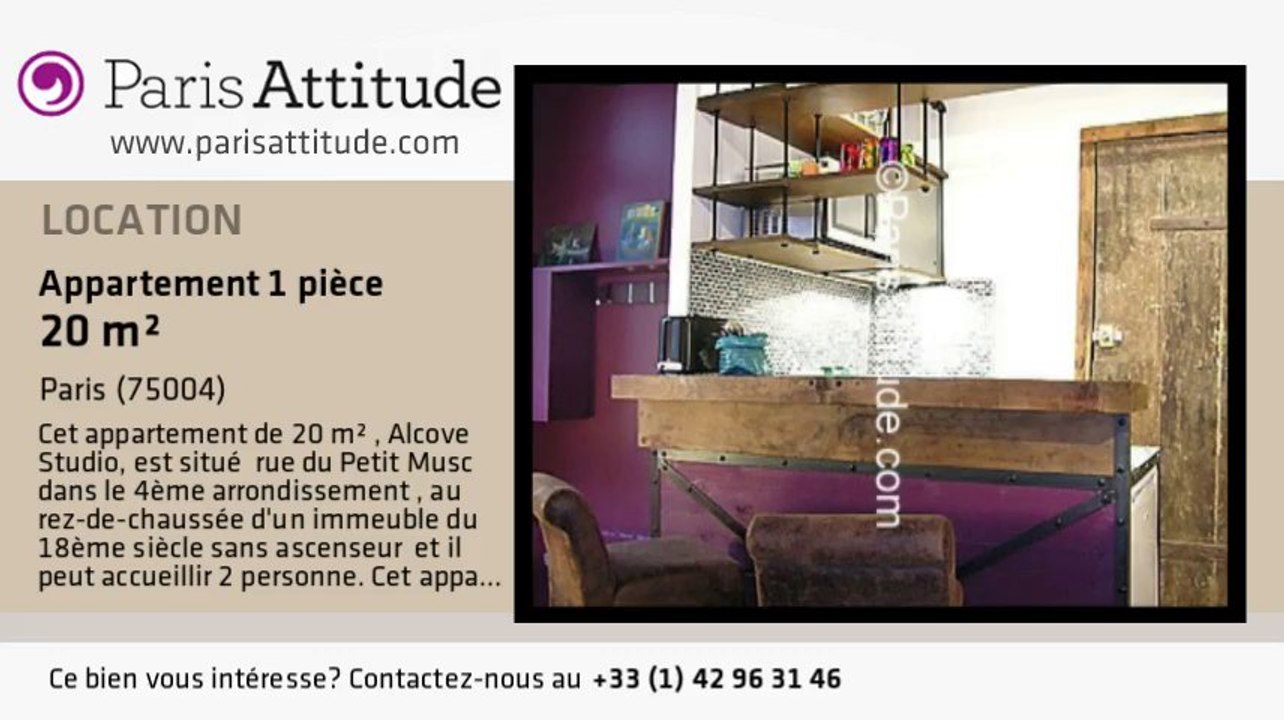 Appartement Alcove Studio à louer - Bastille, Paris - Ref. 5492