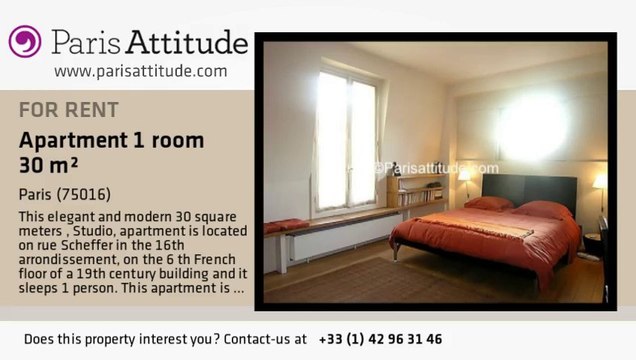 Studio Apartment for rent - Trocadéro, Paris - Ref. 5677