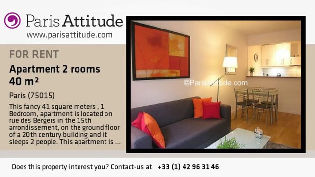 1 Bedroom Apartment for rent - Parc André Citroën, Paris - Ref. 6747