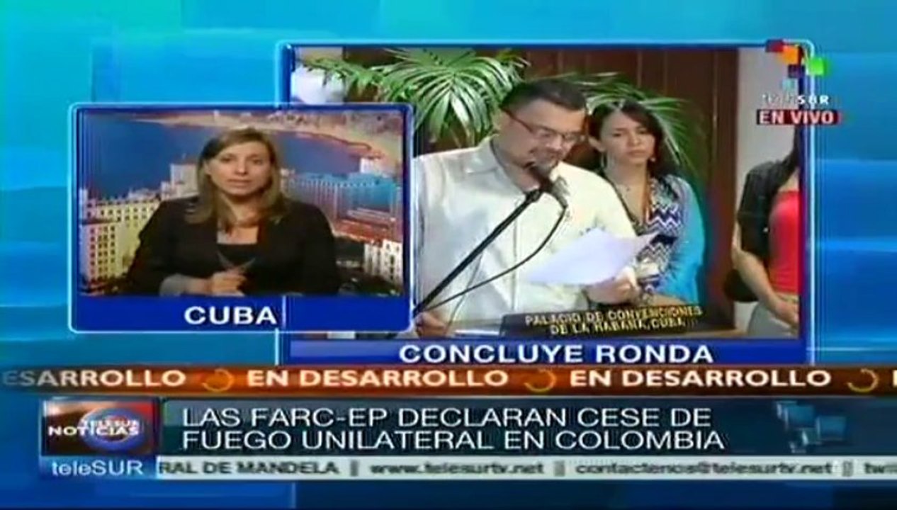 FARC EP establecen cese al fuego unilateral en Colombia