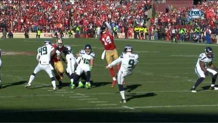 49ers block Seahawks punt