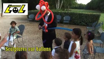 Sculptures sur ballons dans Mariage