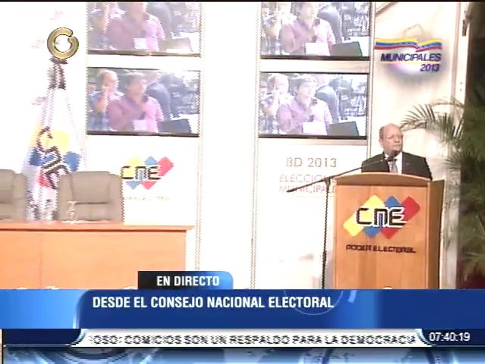 Vicente Díaz: En las próximas horas el CNE comunicará los primeros resultados