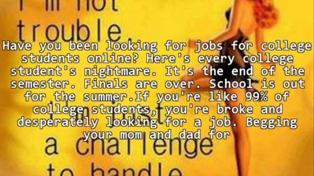 Best Online Jobs For College Students Anywhere Anytime