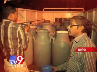700 kilo spurious ghee seized in Kalol - Tv9 Gujarat