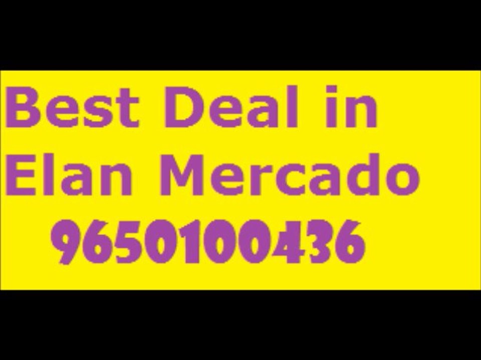 9650100436 Elan Mercado Gurgaon Sector 80 Serviced Apartments Chq