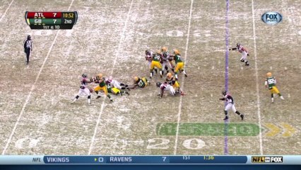 Falcons defense, sack, 10-yd loss