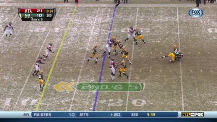 Falcons defense, sack, 7-yd loss