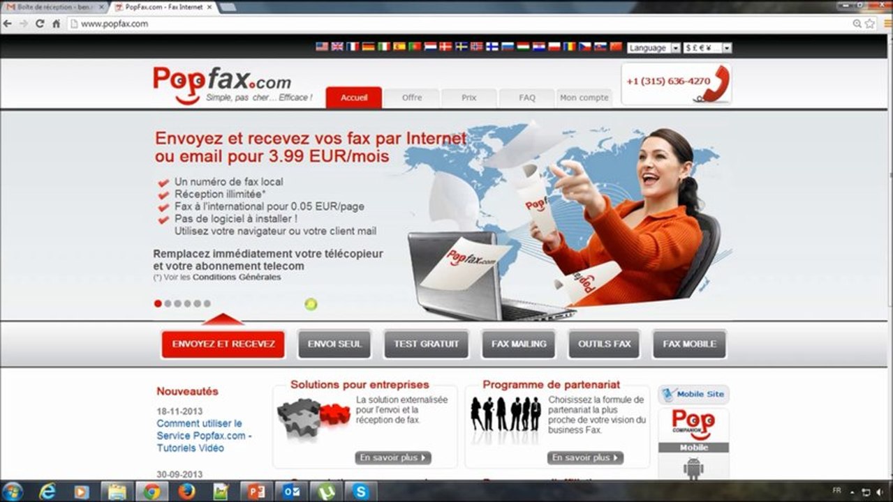 Fax depuis Gmail en vidéo