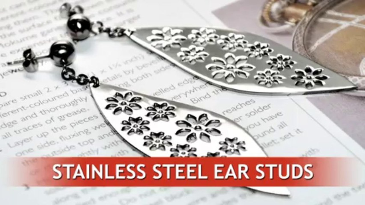 Stainless steel ear studs for women from Thailand supplier