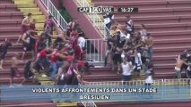 Supporteurs déchaînés et ultra-violents dans un match au Brésil