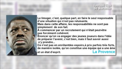 OM - Pape Diouf: "Un mercato pas cohérent"