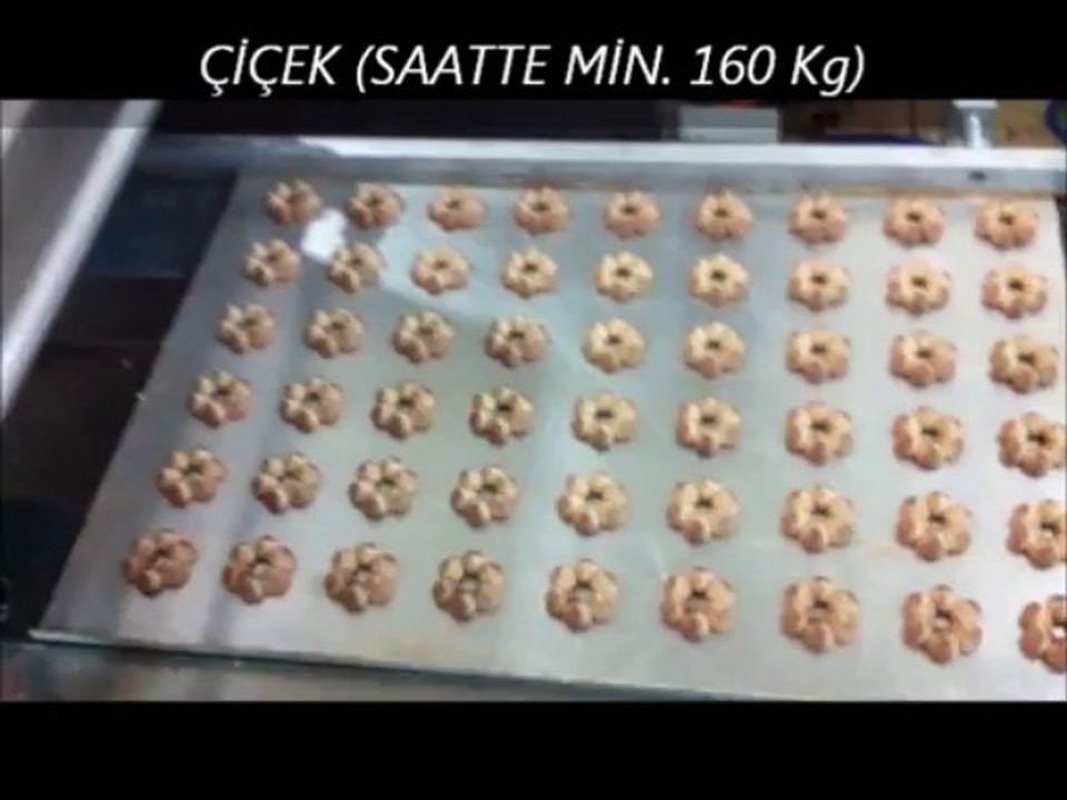 TMAK - Kuru Pasta ve Kurabiye Makinaları  , Çiçek şEKLİNDE KURBİYE DÖKERKEN - 4
