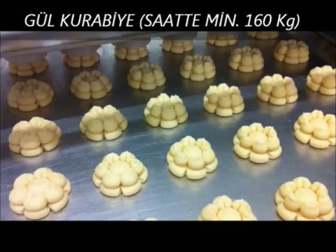 TMAK - Kuru Pasta ve Kurabiye Makinaları ,Gül Şeklinde Kurabiye Dökerken