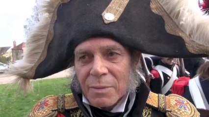 L'hommage des Grognards au capitaine Coignet et au maréchal Davout à Auxerre