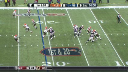 Browns defense, sack, 8-yd loss
