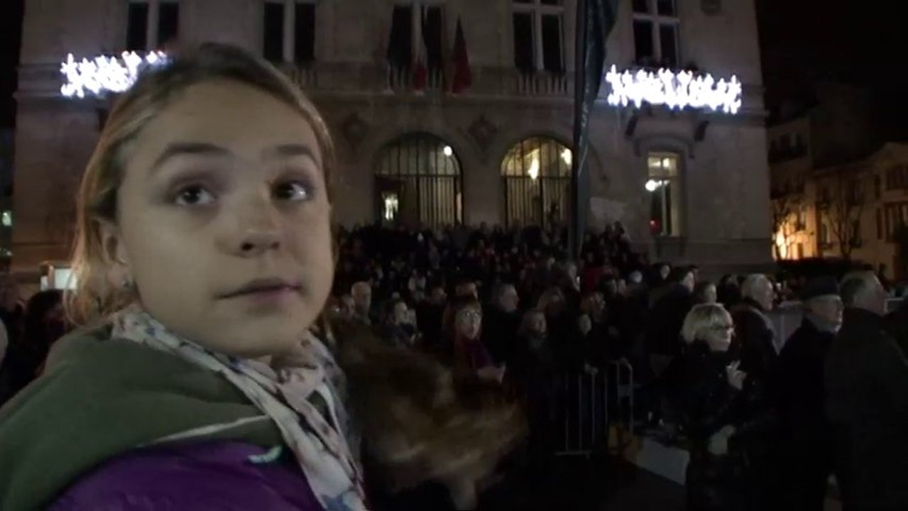 Inauguration de la Patinoire de Noël de Vincennes 2013 avec Surya Bonaly Laurent Lafon Gildas Lecoq