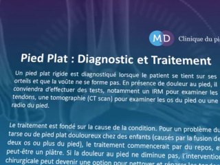 Pied Plat : Causes, Conséquences, Symptômes et Traitement