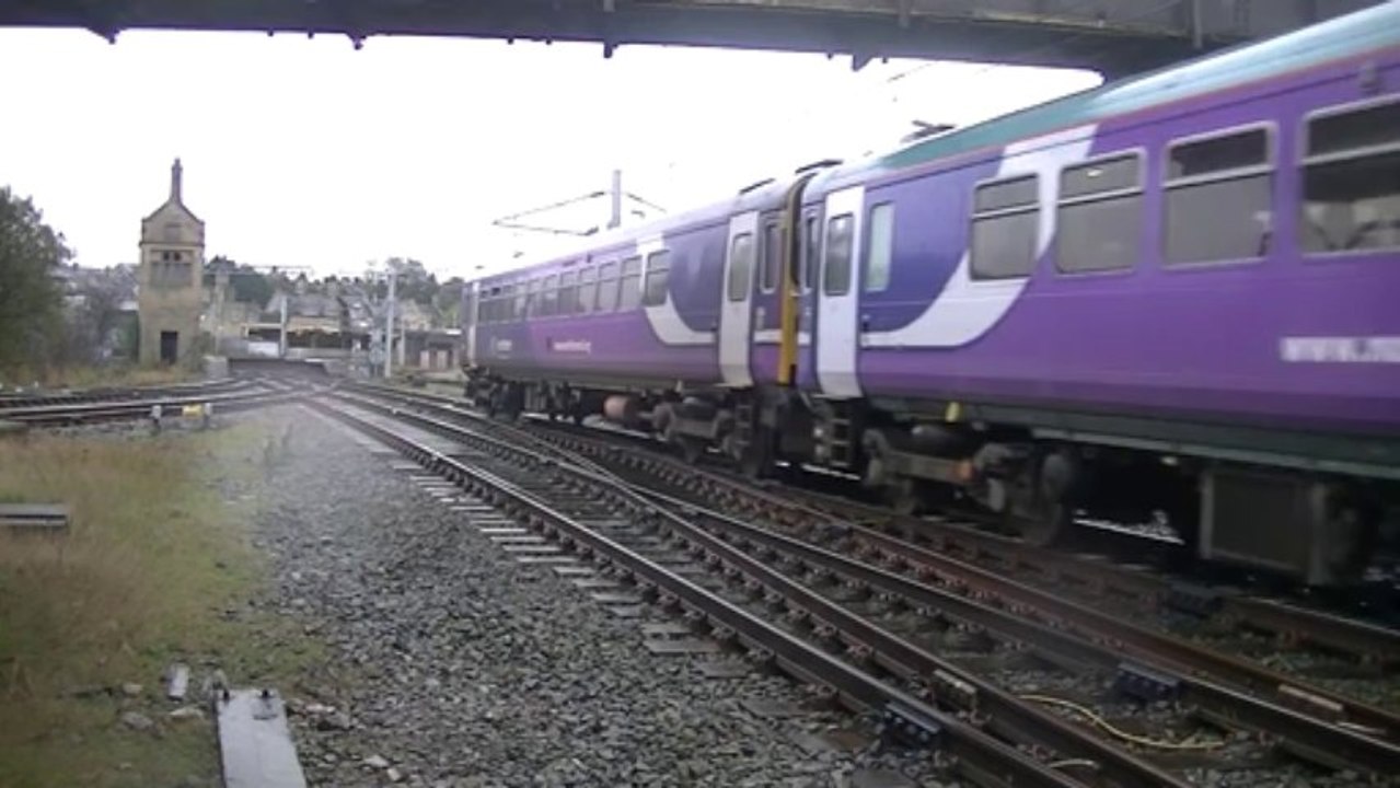 Movember Northern Rail 153330+153351. 2C43. Carnforth. 06/11/13