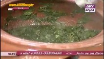 Riwayaton Ki Lazzat by Chef Saadat Siddiqi, Saag Ghutala & Makai ki Roti, 9-12-13