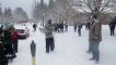 Rowdy Mob Of University Of Oregon Students Led By Football Players Swarm And Pelt Cars With Snowballs, Even Throw Snow In Professor’s Face