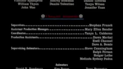 Eight Crazy Nights end credits re-do