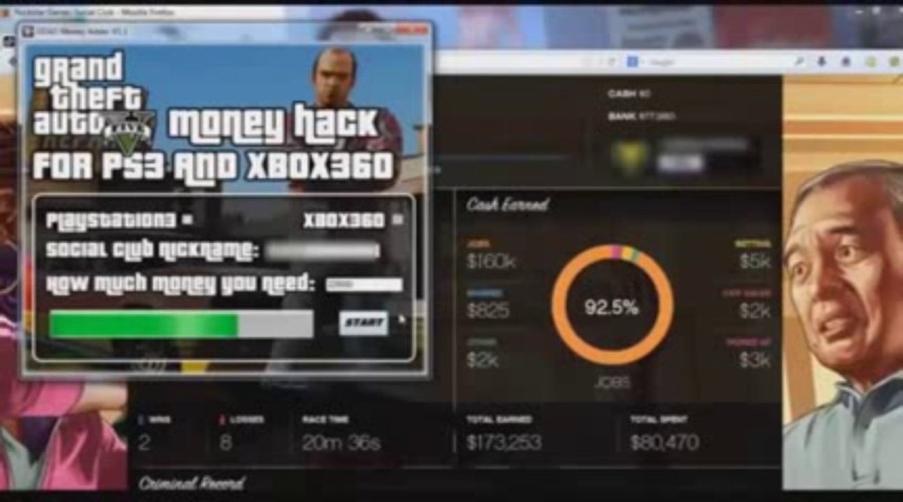 GTA 5 Hack - Oline Money Hack GTA V Pirater Argent 2013