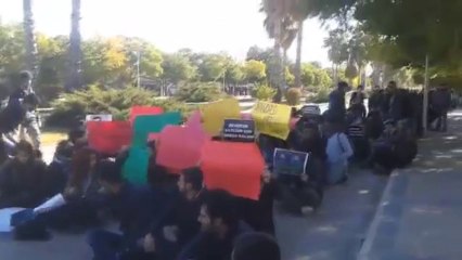 Akdeniz Üniversitesinde Protestolar