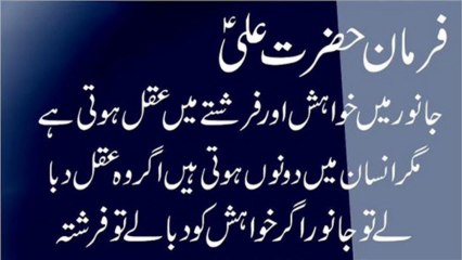 Hazrat Ali Farman (www.islamiwazaif.com)