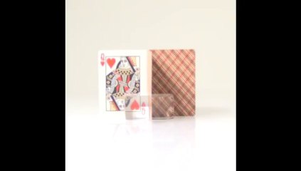 Vintage Plaid Playing Cards (Arizona Red) by Dan and Dave Buck - Magic Trick