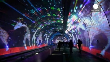 Light festival draws millions to Lyon
