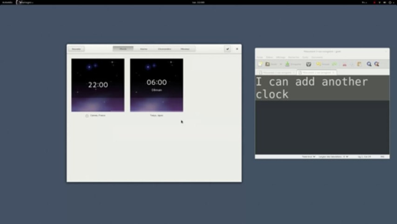 GNOME 3.10: Clocks