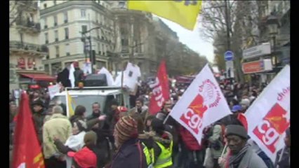 Manif des Chômeurs à Paris - 7 décembre 2013