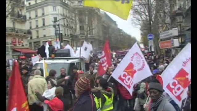 Manif des Chômeurs à Paris - 7 décembre 2013