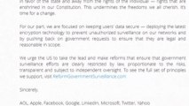 Major U.S. web companies demand tighter controls on governments personal data collection