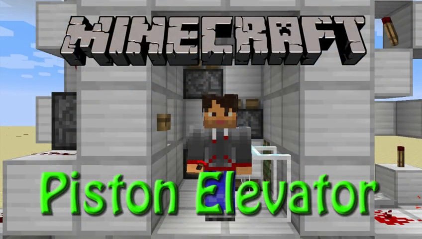 Minecraft: How to build my Piston Elevator, Redstone Tutorial