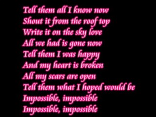 IMPOSSIBLE LYRICE-ShonTELLe
