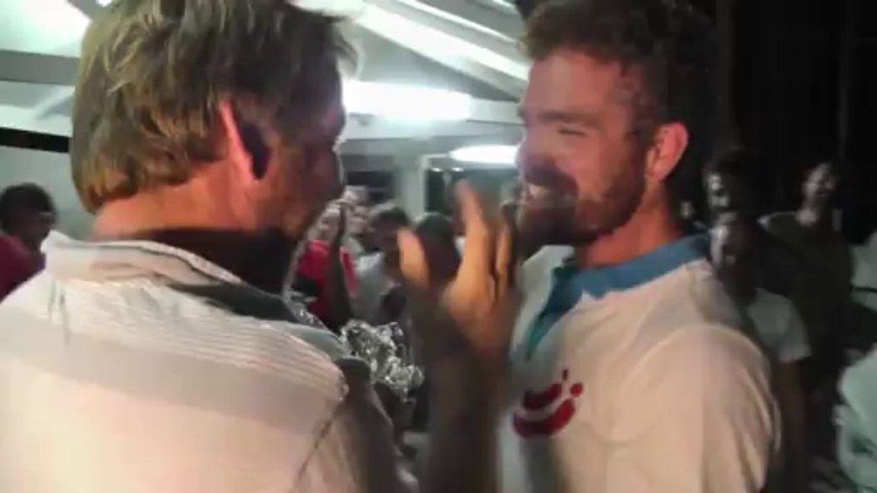 Arrivées de Yoann Tricault et Jonas Gerckens (21e et 22e Série) - Lundi 9 décembre 2013