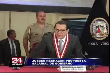 Presidente del PJ rechazó propuesta de aumento progresivo de sueldos para jueces