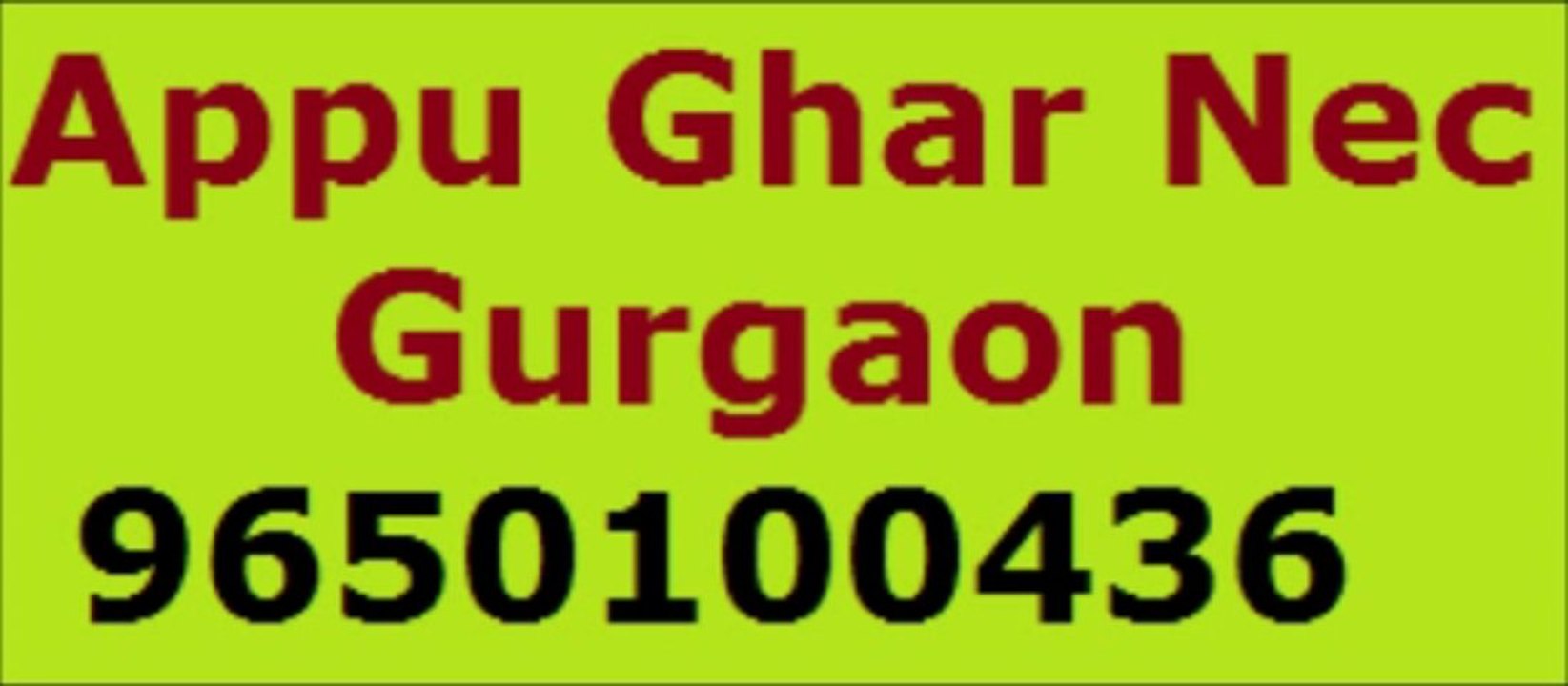 Project-Appu Ghar NEC GURGAON- 9650100436 -01141524557 Nisha Mehta