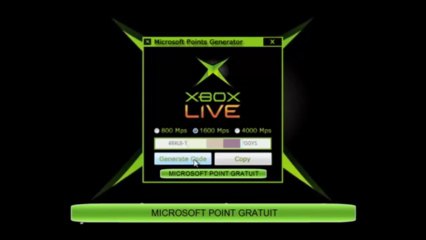 Latest [Released December 2013] Xbox Live Microsoft Points Generator 2013