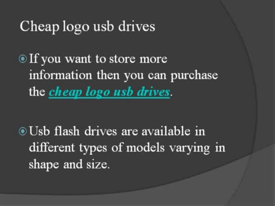 Cheap logo usb drives