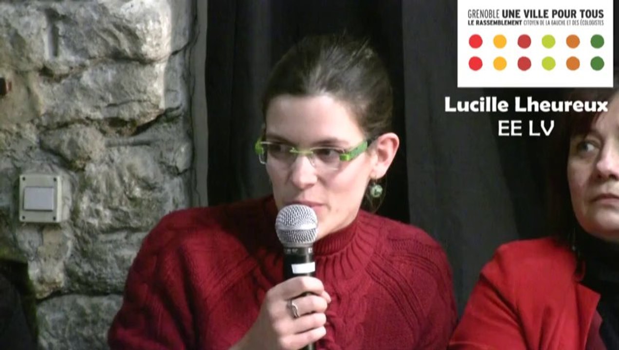 Lucille Lheureux (EELV)  porte-parole du Rassemblement "Grenoble, Une Ville pour Tous"